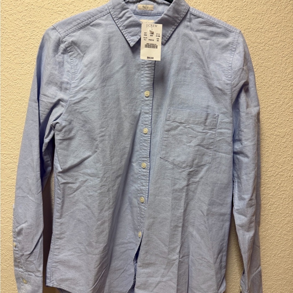 NWT Women’s J. Crew Light Blue Button-Down Shirt